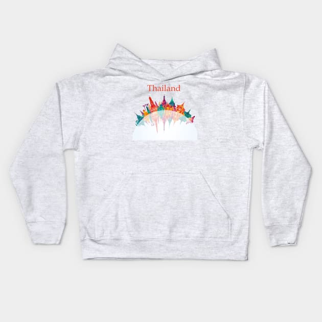 beautiful buildings in thailand Kids Hoodie by HomerNewbergereq